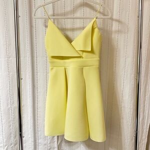 ASOS Pastel Yellow Mini Dress, Adorable! Sexy! Cute!